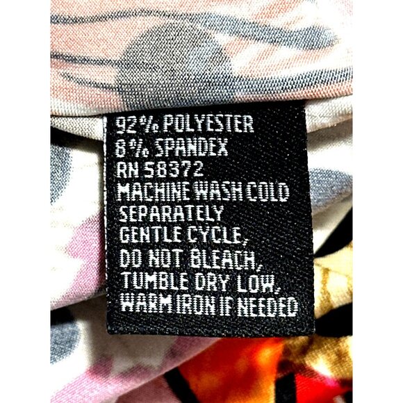 Voir Voir Size 14 Multicolor Polka Dot Patchwork Leaf Print Sleeveless Midi Boho - Picture 7 of 13